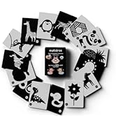 makidrise-Kids-Magic-Educational-Flash-Cards-Souvenir-60-High-Contrast-Black--White-in-30-Cards-Set-lrmBlack